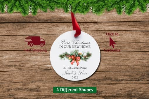 New Home Christmas Ornament Circle