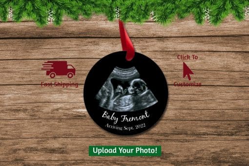 Ultrasound Photo Christmas Ornament