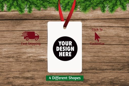 Create Your Own Vertical Rectangle Christmas Ornament