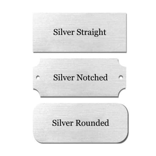 1x3 Silver metal plates