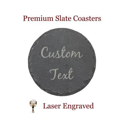 Custom Text Slate Coaster