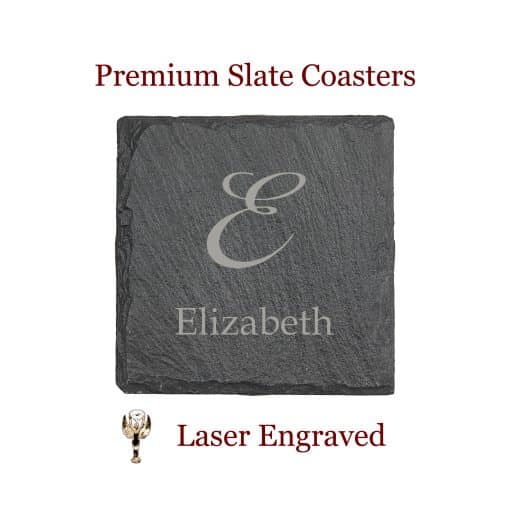 Script Monogram Square Coasters
