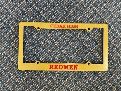 Redmen License Plate Frame