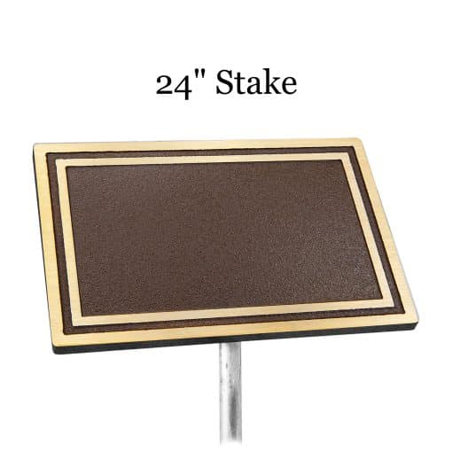 Cast Plaque with 24 inch stake