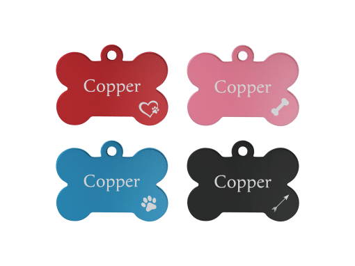 Dog Bone Pet Tag Engraved