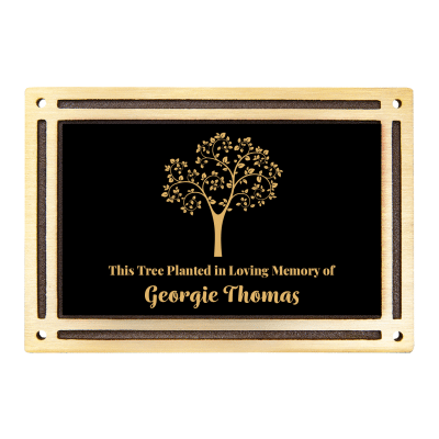 Artistic Tree Memorial Plaques