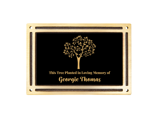 Artistic Tree Memorial Plaques