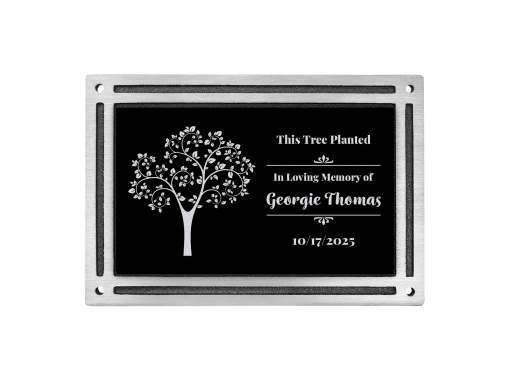  Personalized Memorial Plaque - Gold and Black Acrylic, Waterproof, Suitable for Indoors and Outdoors, Laser Engraved, Clear  Black Text