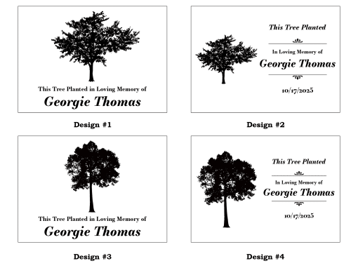 Realistic Tree Memorial Plaque - Image 5