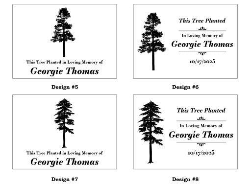 Realistic Tree Memorial Plaque - Image 6