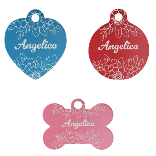 Floral Pet Tags