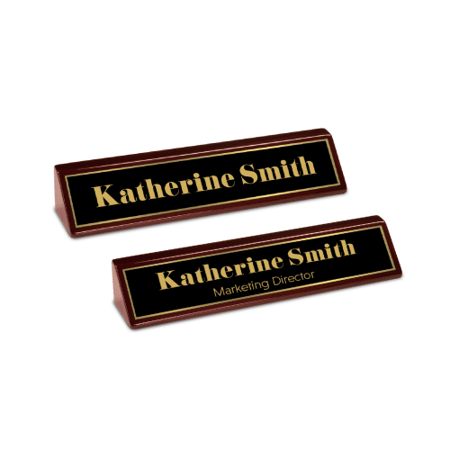 Red Piano Finish Name Plate