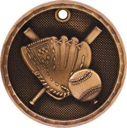 Bronze Baseball Antique Medal