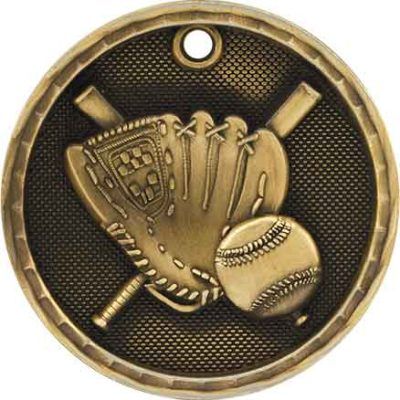 Gold Baseball Antique Medal