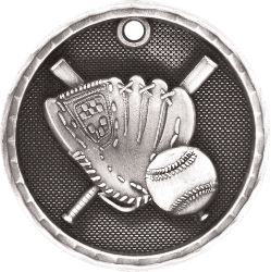 Silver Baseball Antique Medal