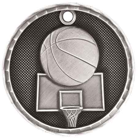 Silver Basketball Antique Medal