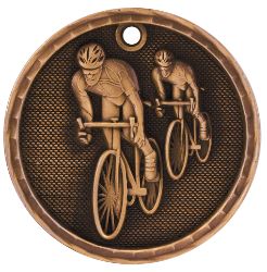 Bronze Cycling Antique Medal