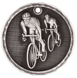 Silver Cycling Antique Medal