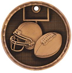 Bronze Football Antique Medal