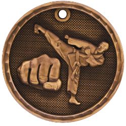 Bronze Martial Arts Antique Medal