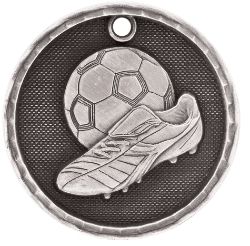Silver Soccer Antique Medal
