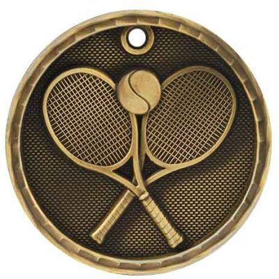Gold Tennis Antique Medal