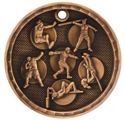 Bronze Track and Field Antique Medal