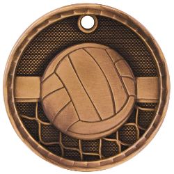 Bronze Volleyball Antique Medal