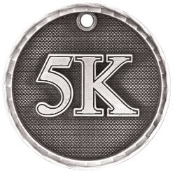 Silver 5K Antique Medal