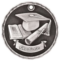 Silver Graduate Antique Medal