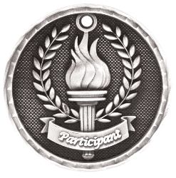 Silver Victory Torch Antique Medal