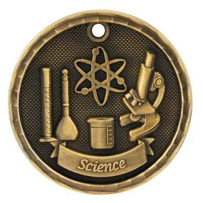 Gold Science Antique Medal