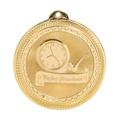 Gold Perfect Attendance Medal