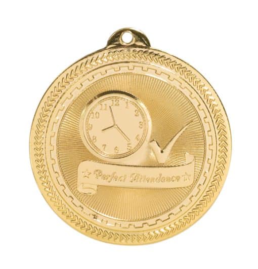 Gold Perfect Attendance Medal