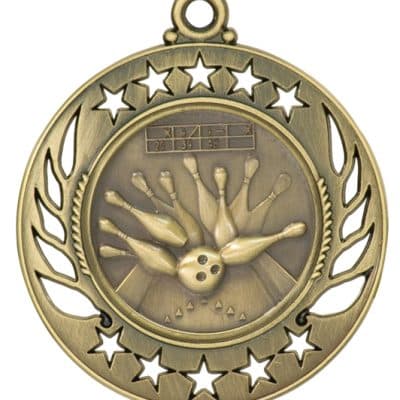 Gold Bowling Medal