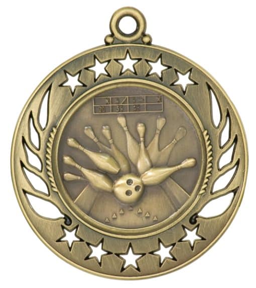 Gold Bowling Medal