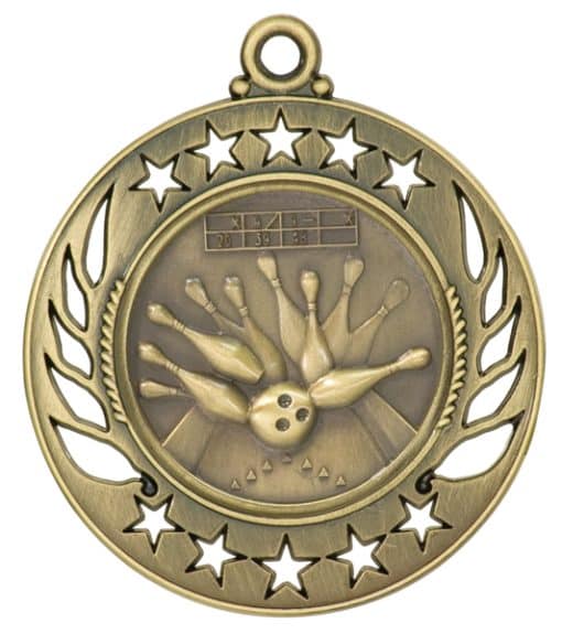 Gold Bowling Medal