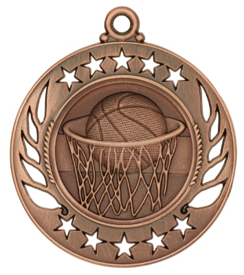 Bronze Basketball Medal