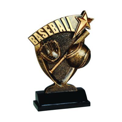 Baseball Broadcast Resin Trophy