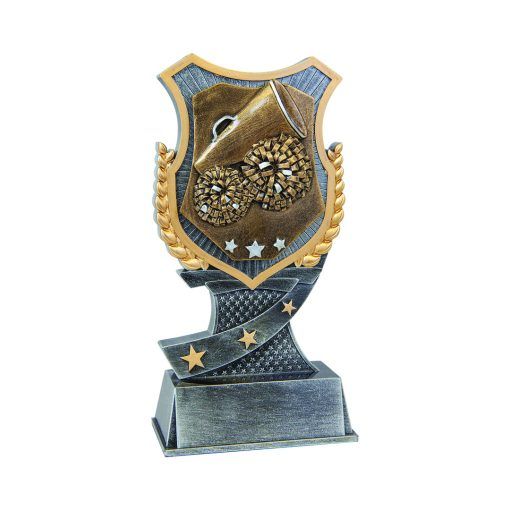 Cheer Shield Resin Trophy