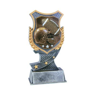 Football Shield Resin Trophy