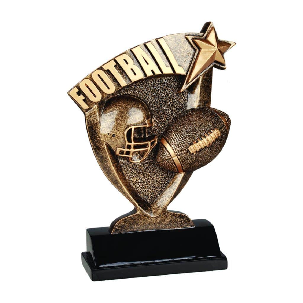Football Broadcast Resin Trophy