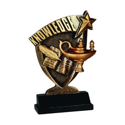 Knowledge Broadcast Resin Trophy
