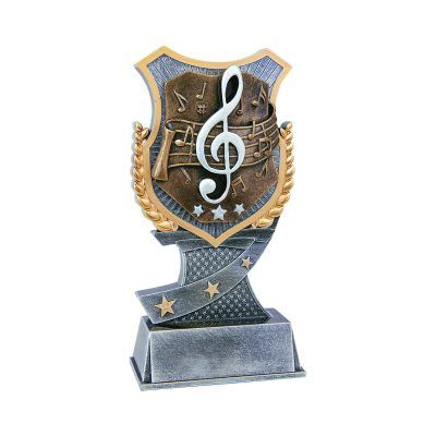 Music Shield Resin Trophy