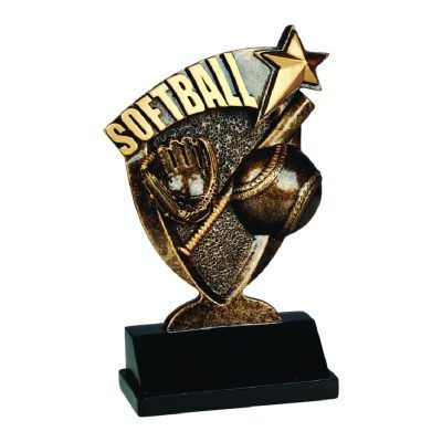 Softball Broadcast Resin Trophy