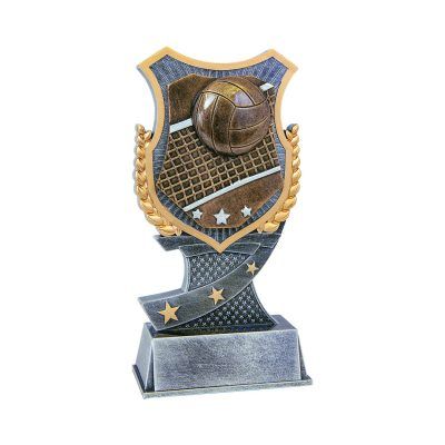 Volleyball Shield Resin Trophy