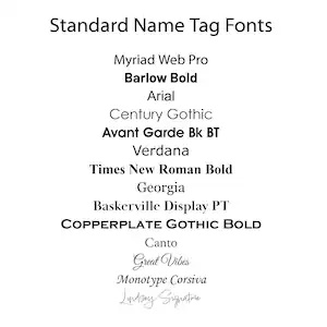Custom Engraved Name Tag 1" x 3" Personalized Badge - Image 3