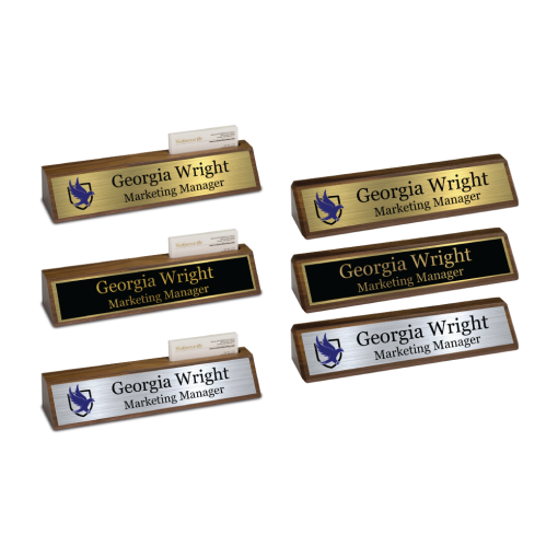Custom Desk Wedge Name Plate - Image 7