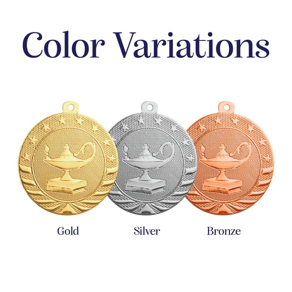 Lamp of Knowledge - StarBrite Medals - Image 2
