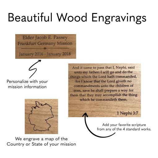 Wood Engraved Missionary Plaque - Image 5